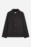 A Days March Limestone Waxed Jacket In Black