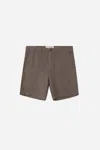 A Days March Luny Linen Shorts In Brown