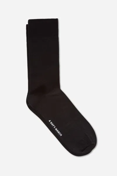 A Days March Lyocell Socks In Black
