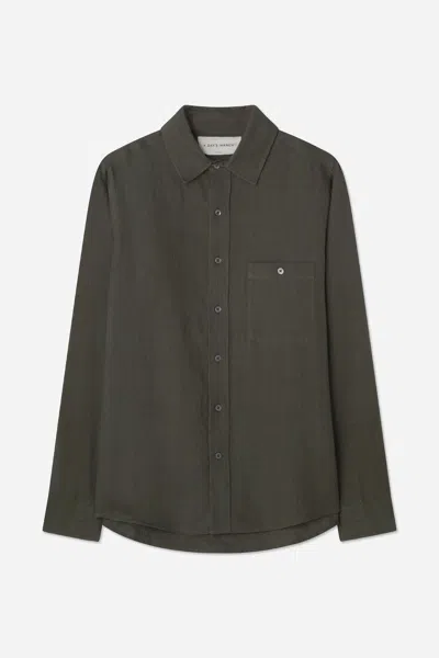 A Days March Mason Linen Shirt In Green