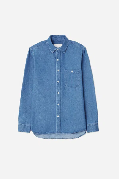 A Days March Mason Sturdy Denim Shirt In Blue