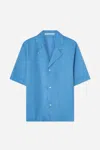 A Days March Mim Short Sleeve Lyocell Shirt In Blue