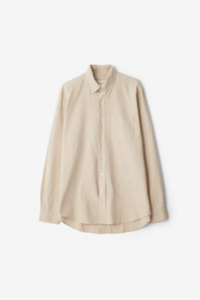 A Days March Moorgate Dyed Oxford Shirt In Neutral