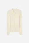 A Days March Munro Ribbed Merino Cardigan In Neutral