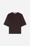 A Days March Myra Mercerized Cotton T-shirt In Brown