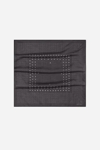 A Days March Nod Silk Scarf In Black