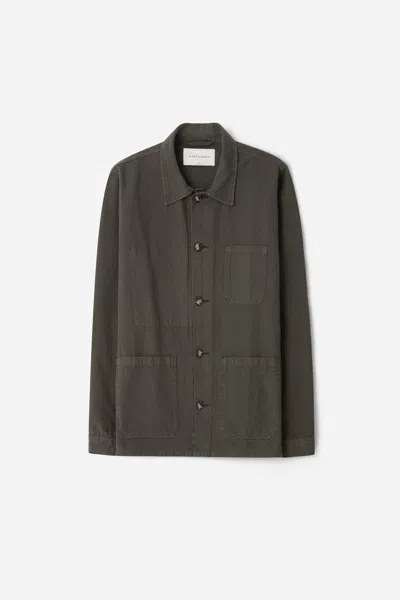 A Days March Original Herringbone Overshirt In Brown