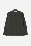 A Days March Patch Pocket Sturdy Twill Overshirt In Gray