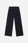 A Days March Poppy Wide Denim Trousers In Black