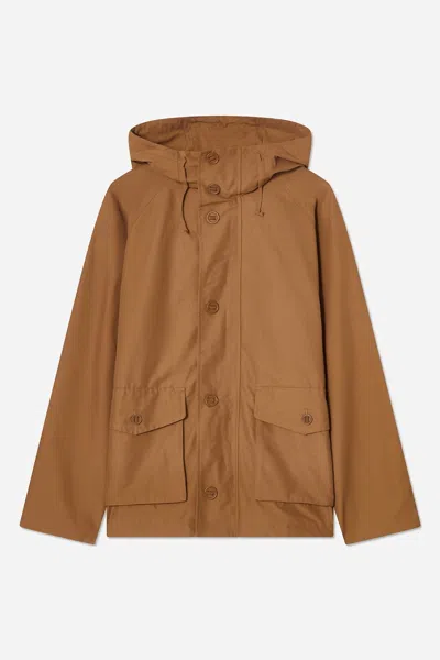 A Days March Port Short Nylon Parka In Brown