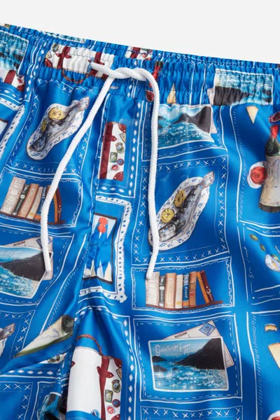A Days March Postcard Swim Shorts In Multi