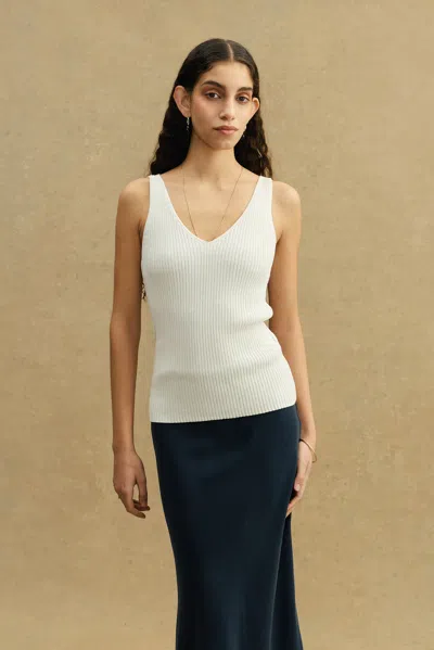 A Days March Ripp Ribbed Tank Top In White