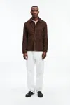 A Days March Suede Overshirt – Deadwood For A Day's March In Brown