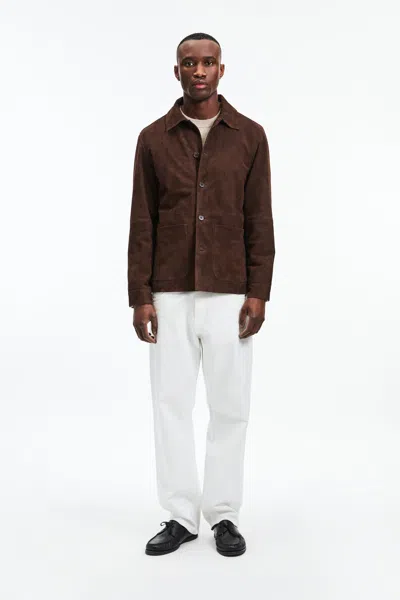 A Days March Suede Overshirt – Deadwood For A Day's March In Brown