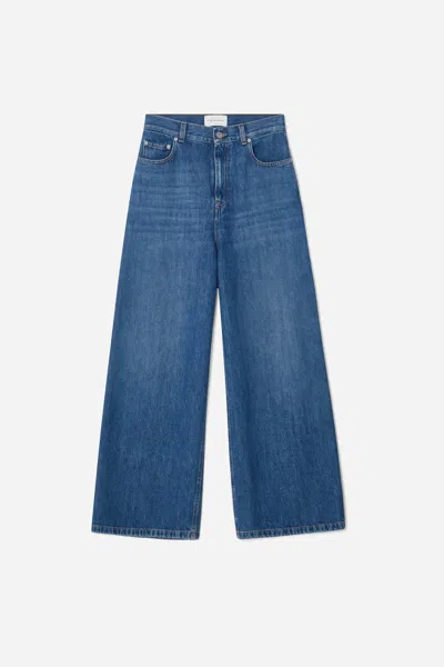A Days March Tabia Wide Denim Trousers In Blue