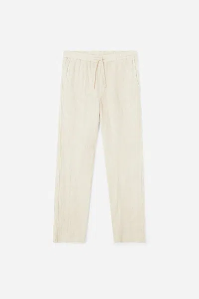 A Days March Tamiat Drawstring Linen Trousers In White