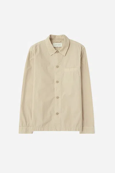 A Days March Telford Light Cotton Overshirt In Gold