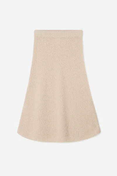 A Days March Will Alpaca Bouclé Skirt In Neutral
