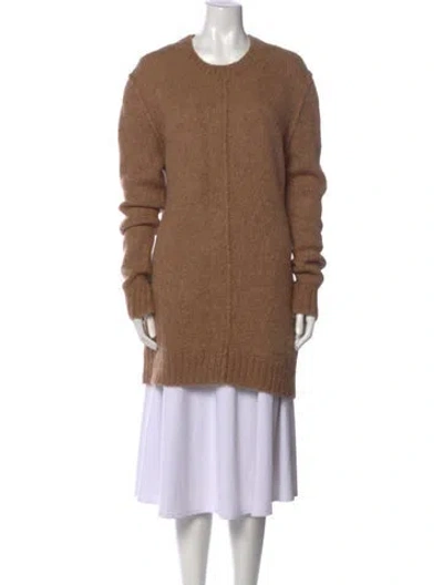 Pre-owned A Detacher Alpaca Crew Neck Sweater In Brown