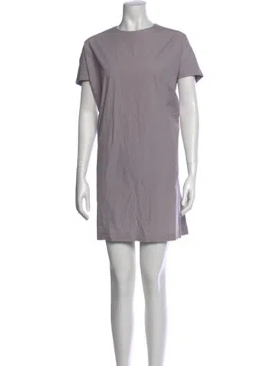 Pre-owned A Detacher Crew Neck Mini Dress In Purple