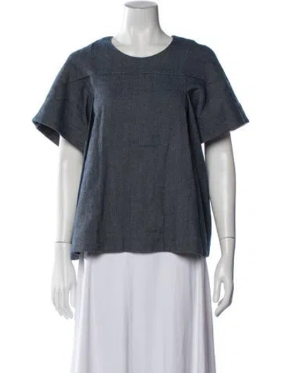 Pre-owned A Detacher Crew Neck Short Sleeve Top In Multi
