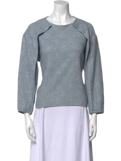 Pre-owned A Detacher Crew Neck Sweater In Blue