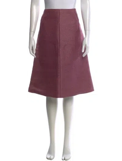 Pre-owned A Detacher Jute Midi Length Skirt In Pink