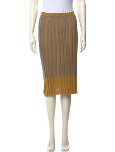 Pre-owned A Detacher Knee-length Skirt In Gray