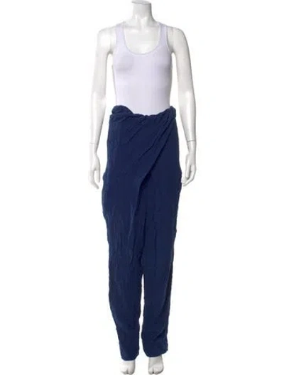 Pre-owned A Detacher Scoop Neck Jumpsuit In Blue