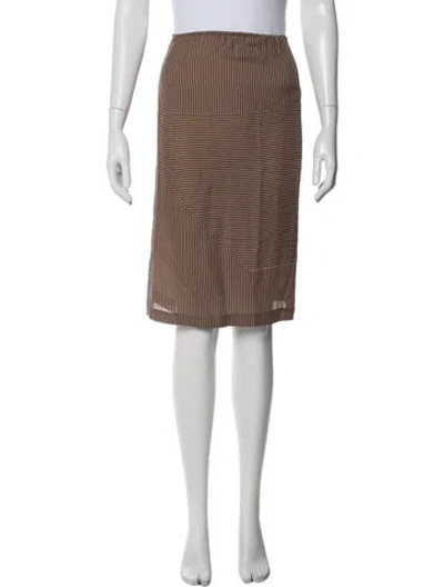 Pre-owned A Detacher Silk Knee-length Skirt
