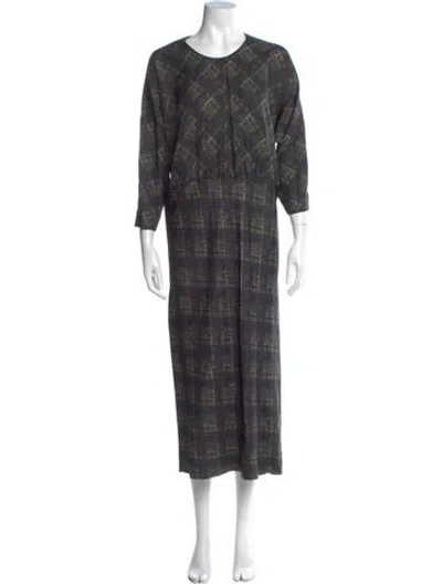 Pre-owned A Detacher Silk Long Dress In Multi
