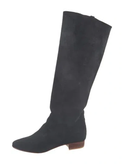 Pre-owned A Detacher Suede Boots In Blue