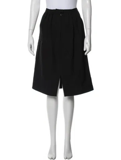 Pre-owned A Detacher Virgin Wool Knee-length Skirt In Blue
