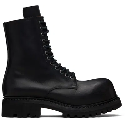 A Diciannoveventitre A Diciannoventitre Black Prisma Combat Medium Boots