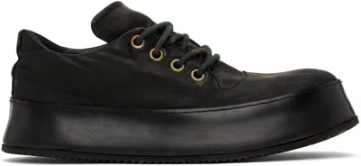 A Diciannoveventitre Black Canua Low Sneakers