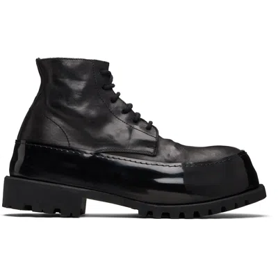 A Diciannoveventitre Black Cmb1 Mid Ankle Boots In Multi