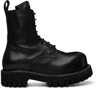 A Diciannoveventitre Black Horse Octa Combat Boots