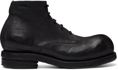 A Diciannoveventitre Black Horse T06 Round Toe Ankle Boots