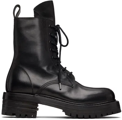 A Diciannoveventitre Black Horse Zac Low Ankle Boots