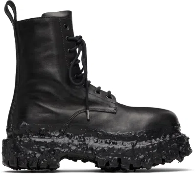 A Diciannoveventitre Black Octa Combat Boots