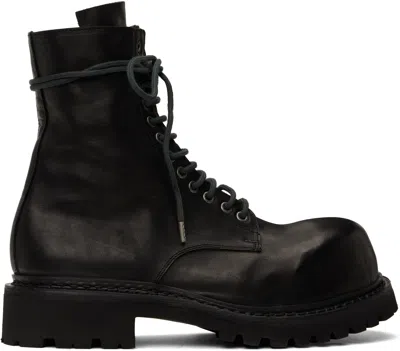 A Diciannoveventitre Black Prisma Combat Boots