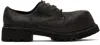 A Diciannoveventitre Ssense Exclusive Gray Prisma Derbys In Smoke Grey
