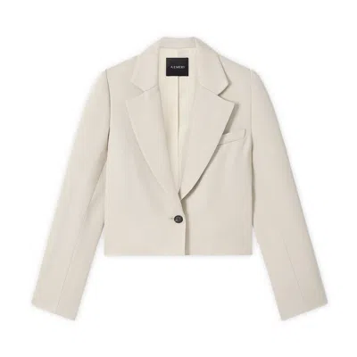 A.emery Adys Crop Blazer In Oyster