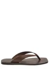 A.emery Sandali 'kinto' Con Punta Quadrata E Design A Infradito In Pelle Marroni Donna In Brown
