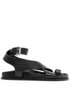 A.emery 20mm Jalen Leather Sandals In Black