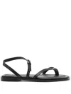 A.emery A. Emery Lucia Leather Sandals In Black