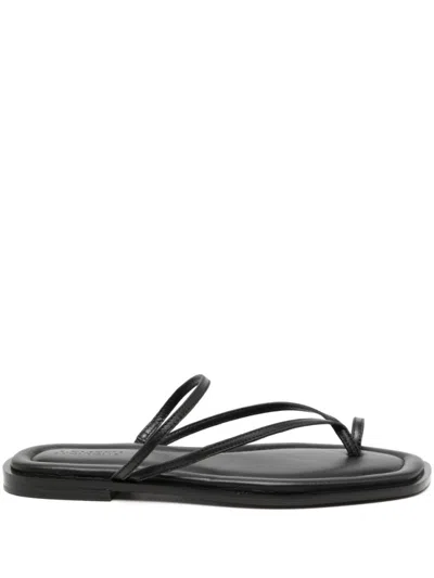 A.emery Black Slip On Sandals