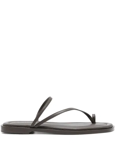 A.emery Dark Grey Slip On Sandals