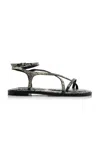 A.emery Edna Snake-effect Leather Sandals In Animal