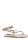 A.emery Elliot Leather Wrap Sandals In Off White